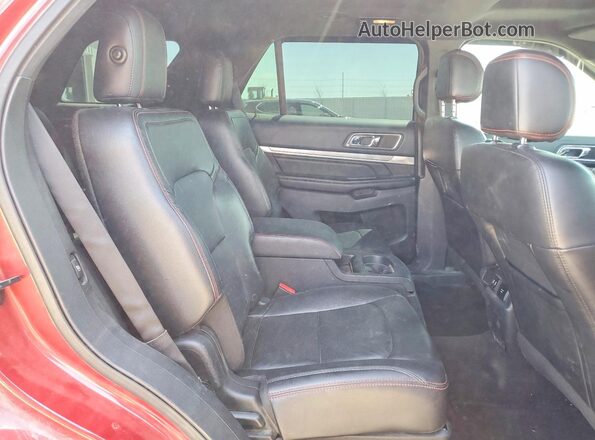 1FM5K8GTXGGA76059 2016 FORD EXPLORER Red Вид задньої частини салону