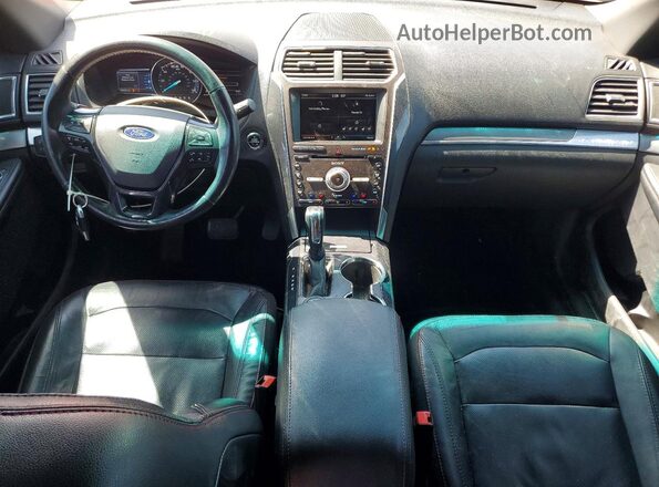 1FM5K8GTXGGA76059 2016 FORD EXPLORER Red Вид панелі приладів