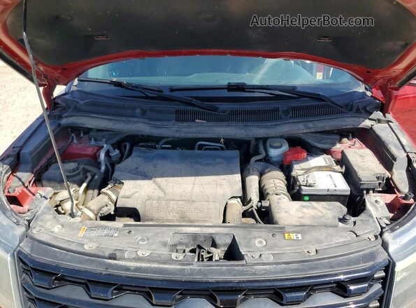 1FM5K8GTXGGA76059 2016 FORD EXPLORER Red Вид підкапотного простору