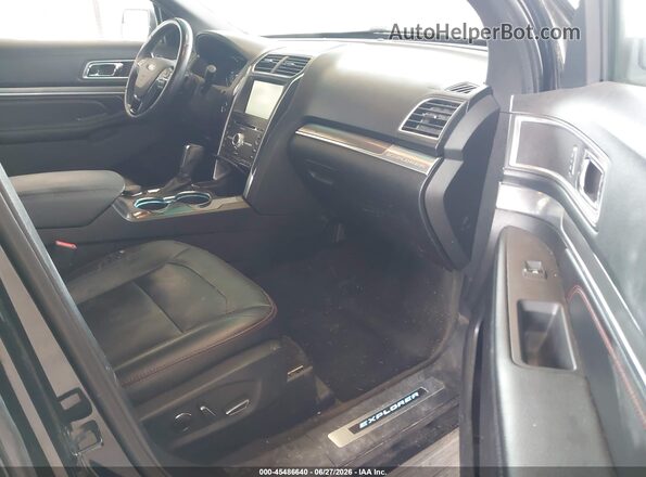 1FM5K8GTXGGA83674 2016 FORD EXPLORER Black Вид салону спереду
