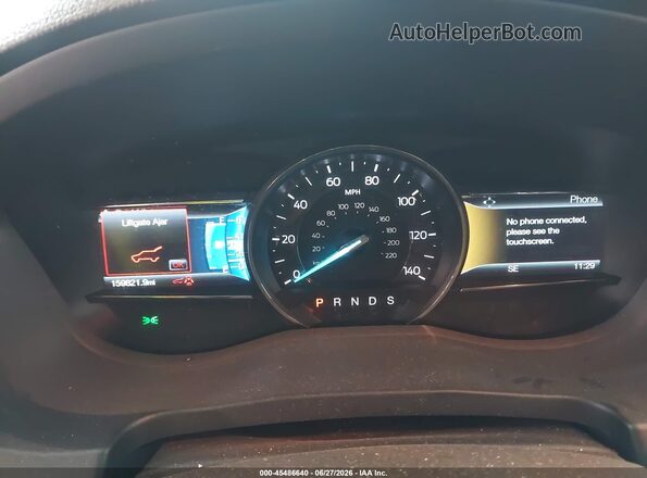 1FM5K8GTXGGA83674 2016 FORD EXPLORER Black Вид задніх сидінь