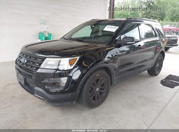 1FM5K8GTXGGA83674 2016 FORD EXPLORER Black Передня ліва чверть