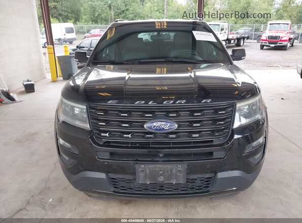 1FM5K8GTXGGA83674 2016 FORD EXPLORER Black Вид щитка приладів