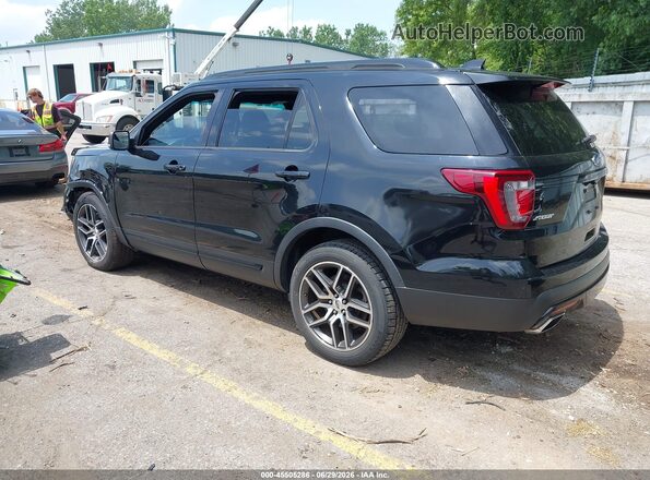 1FM5K8GTXGGC57632 2016 FORD EXPLORER Black Trasero izquierdo