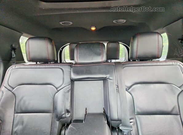 1FM5K8GTXHGC50956 2017 FORD EXPLORER Black Vista de los asientos traseros
