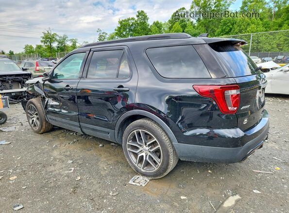 1FM5K8GTXHGC50956 2017 FORD EXPLORER Black Trasero izquierdo