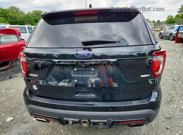 1FM5K8GTXHGC50956 2017 FORD EXPLORER Black Vista trasera
