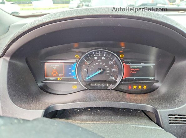1FM5K8GTXHGC50956 2017 FORD EXPLORER Black Vista del cuadro de instrumentos