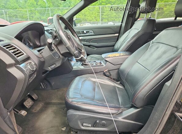 1FM5K8GTXHGC50956 2017 FORD EXPLORER Black Vista interior delantera
