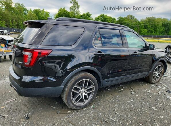 1FM5K8GTXHGC50956 2017 FORD EXPLORER Black Trasero derecho