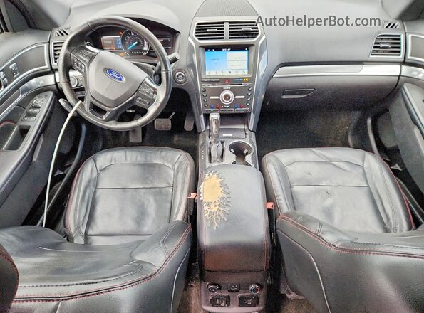 1FM5K8GTXHGC50956 2017 FORD EXPLORER Black Vista del salpicadero