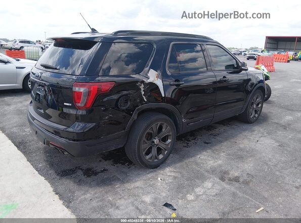 1FM5K8GTXJGA47670 2018 FORD EXPLORER Black Trasero derecho