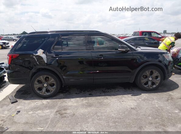 1FM5K8GTXJGA47670 2018 FORD EXPLORER Black Vista interior trasera