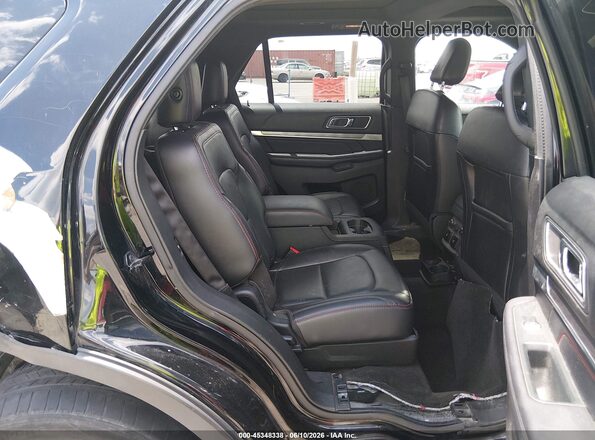 1FM5K8GTXJGA47670 2018 FORD EXPLORER Black Vista de la etiqueta del VIN
