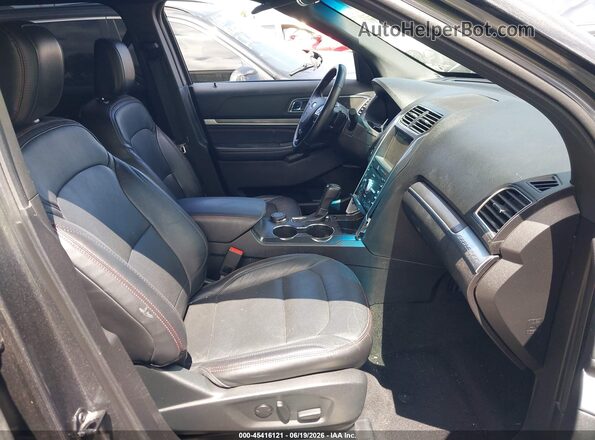 1FM5K8GTXKGA19255 2019 FORD EXPLORER Gray Widok wnętrza z przodu