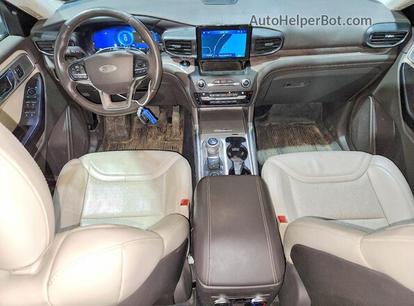 1FM5K8HC1LGA31715 2020 FORD EXPLORER Blue Առջևի վահանակի տեսք