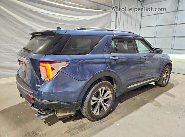 1FM5K8HC1LGA31715 2020 FORD EXPLORER Blue Հետևի աջ