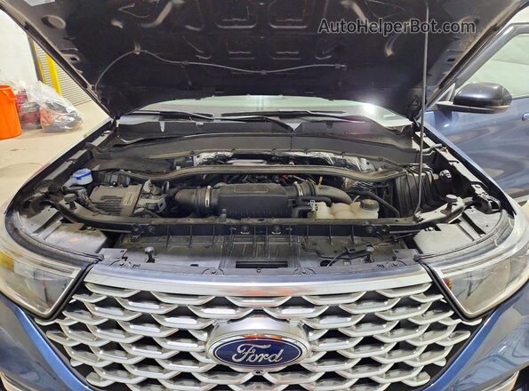 1FM5K8HC1LGA31715 2020 FORD EXPLORER Blue Շարժիչի բաժամունքի տեսք