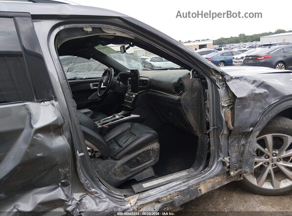 1FM5K8HC2MGC49471 2021 FORD EXPLORER Gray Widok wnętrza z przodu