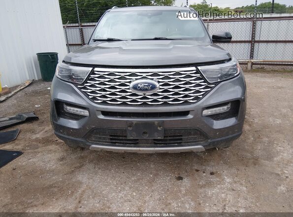 1FM5K8HC2MGC49471 2021 FORD EXPLORER Gray Widok zestawu wskaźników