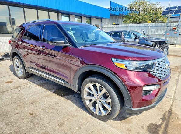 1FM5K8HC2NGA96236 2022 FORD EXPLORER Burgundy Front right