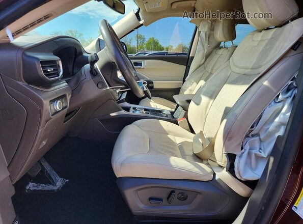 1FM5K8HC2NGA96236 2022 FORD EXPLORER Burgundy Front interior view
