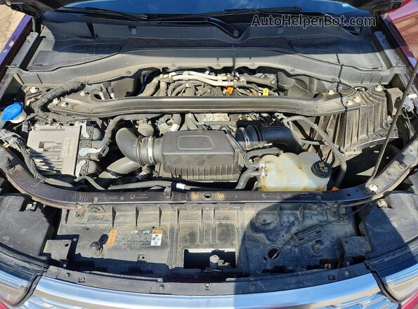 1FM5K8HC2NGA96236 2022 FORD EXPLORER Burgundy Engine compartment view