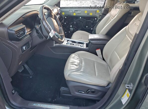 1FM5K8HC5LGC10260 2020 FORD EXPLORER Серый Вид салона спереди