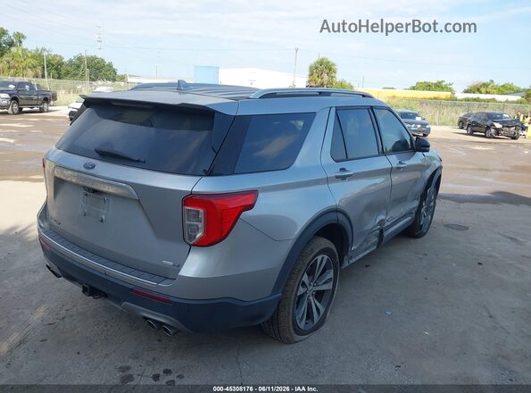 1FM5K8HC5LGD19138 2020 FORD EXPLORER Silver Trasero derecho