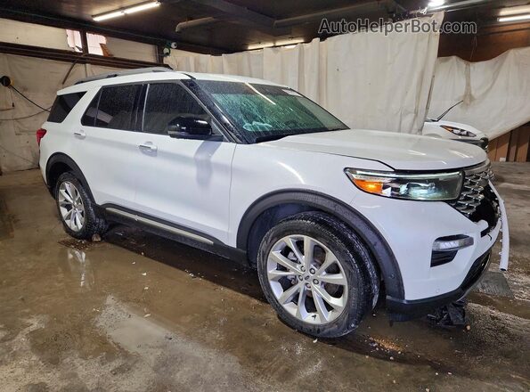 1FM5K8HC5MGA21660 2021 FORD EXPLORER White Передня права чверть
