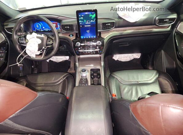 1FM5K8HC5MGA21660 2021 FORD EXPLORER White Вид панелі приладів