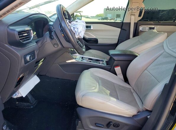 1FM5K8HC5NGA83397 2022 FORD EXPLORER Black Вид салону спереду