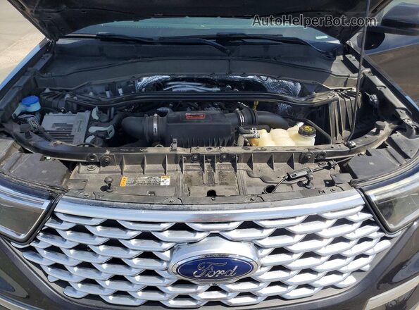 1FM5K8HC7LGA53797 2020 FORD EXPLORER Black ძრავის განყოფილების ხედი