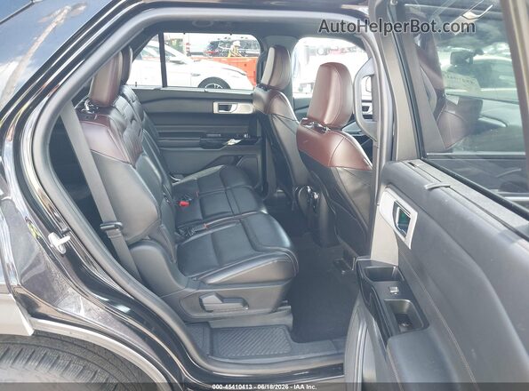 1FM5K8HC7MGC06745 2021 FORD EXPLORER Black Vista de la etiqueta del VIN