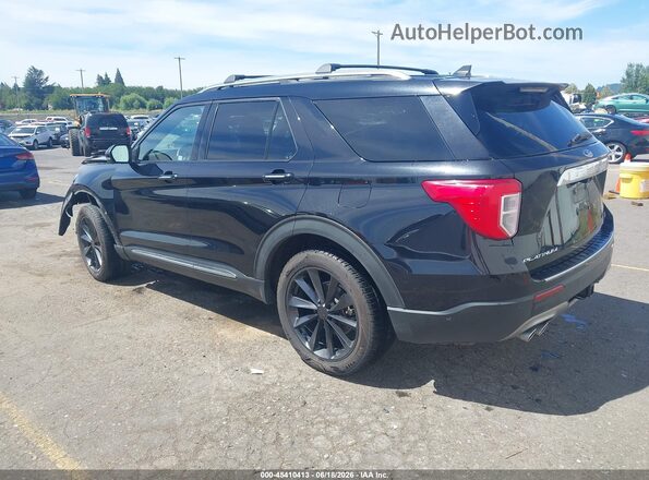 1FM5K8HC7MGC06745 2021 FORD EXPLORER Black Trasero izquierdo