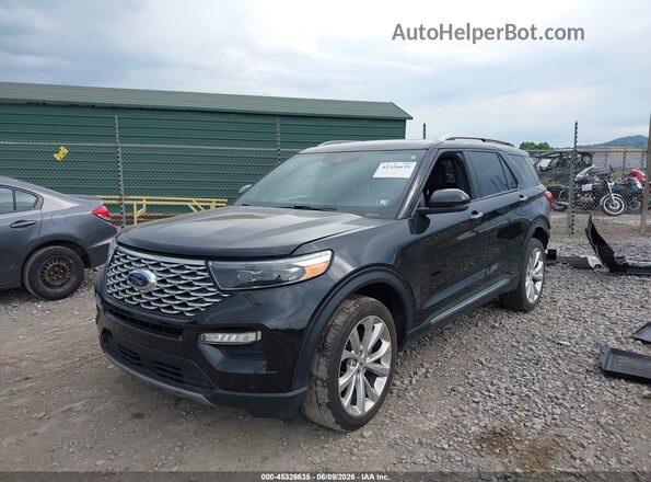 1FM5K8HC7NGC15141 2022 FORD EXPLORER Black Առջևի ձախ երեք քառորդ տեսարան