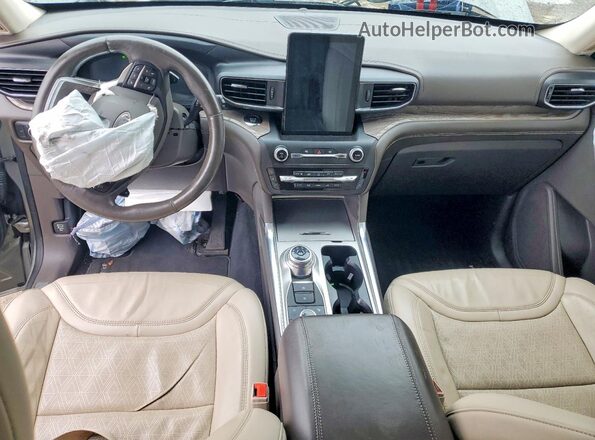 1FM5K8HC9LGA98577 2020 FORD EXPLORER Gray Dashboard view