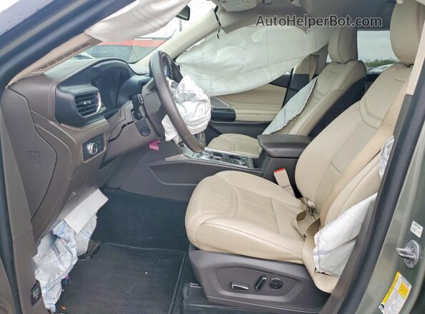 1FM5K8HC9LGA98577 2020 FORD EXPLORER Gray Front interior view