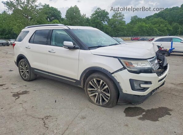 1FM5K8HT0HGA56645 2017 FORD EXPLORER White Front right