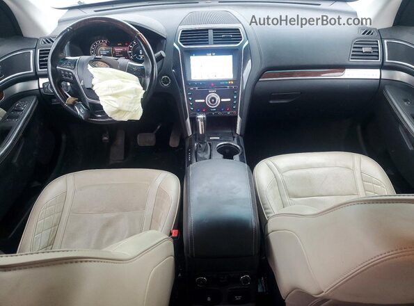 1FM5K8HT0HGA56645 2017 FORD EXPLORER White Dashboard view