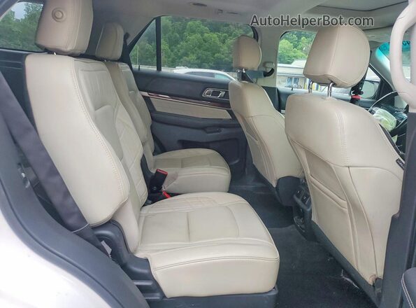 1FM5K8HT0HGA56645 2017 FORD EXPLORER White Rear interior view