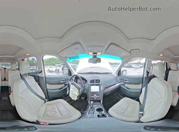1FM5K8HT0HGA56645 2017 FORD EXPLORER White 360 interior view