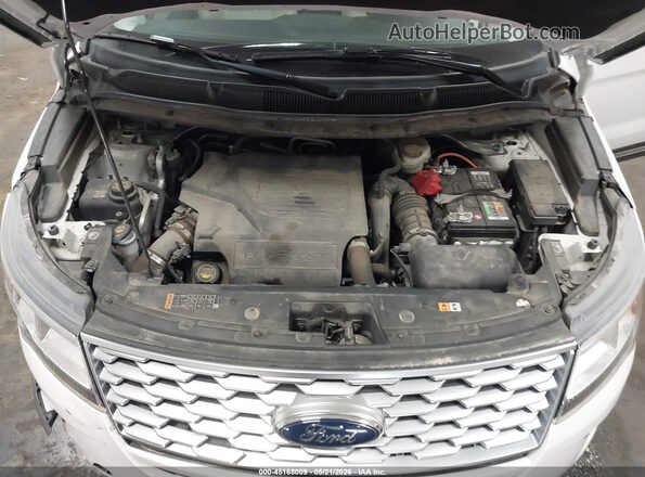 1FM5K8HT0JGC86174 2018 FORD EXPLORER Белый Вид сзади