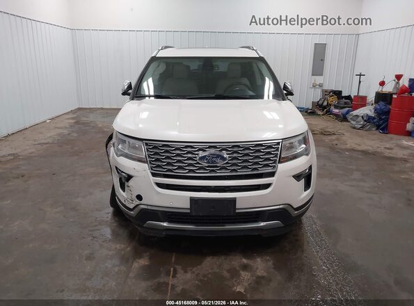 1FM5K8HT0JGC86174 2018 FORD EXPLORER Белый Вид щитка приборов