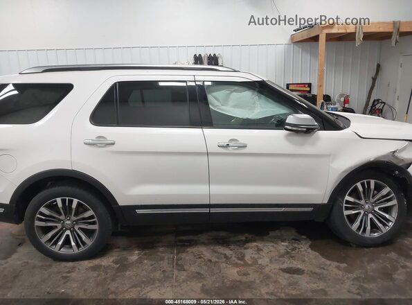 1FM5K8HT0JGC86174 2018 FORD EXPLORER Белый Вид задней части салона