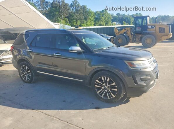 1FM5K8HT1GGD20616 2016 FORD EXPLORER Gray Przód prawy