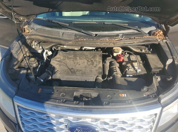 1FM5K8HT1GGD20616 2016 FORD EXPLORER Gray Widok komory silnika