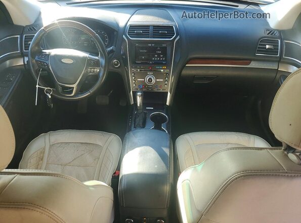 1FM5K8HT1GGD20616 2016 FORD EXPLORER Gray Widok deski rozdzielczej