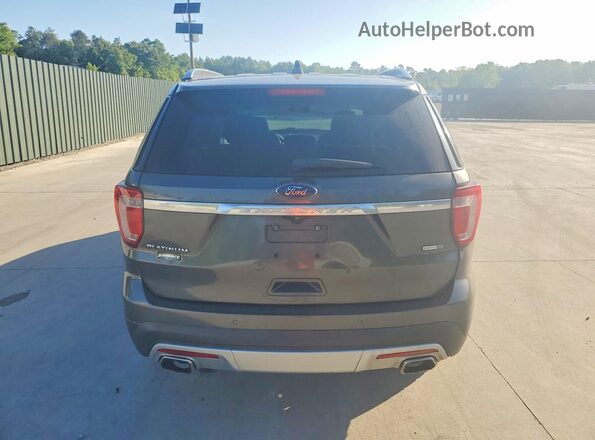 1FM5K8HT1GGD20616 2016 FORD EXPLORER Gray Widok z tyłu