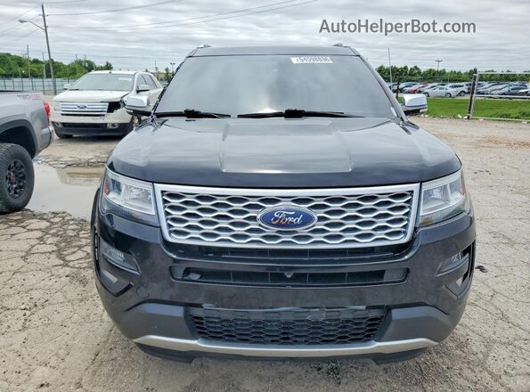 1FM5K8HT1HGD83121 2017 FORD EXPLORER Black Front view